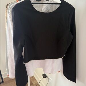 Dynamite Elegant Black Crop Top